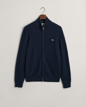 Gant neuletakki Cotton texture zip cardigan