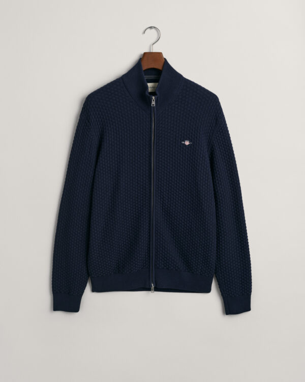 Gant neuletakki Cotton texture zip cardigan