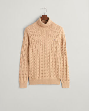 Gant palmikkopooloneule Cotton Cable turtleneck