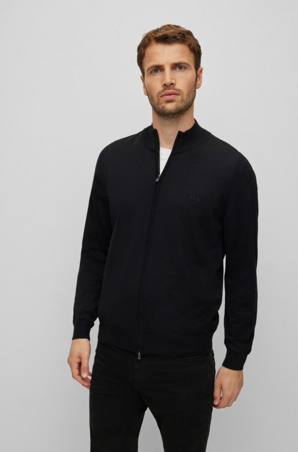 BOSS regular fit merinoneuletakki Balonso-L - Image 3