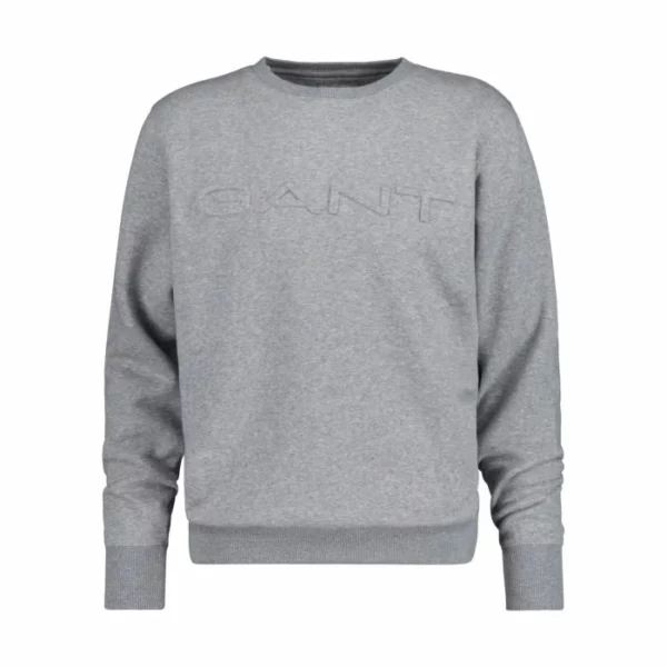 Gant collegepaita embossed sweat c-neck