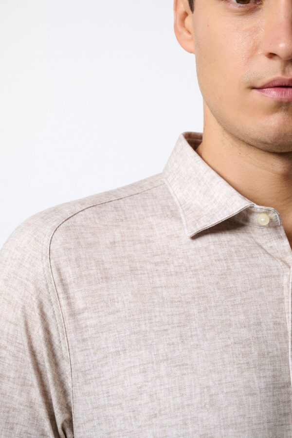 Desoto beige jersey kauluspaita - Image 4
