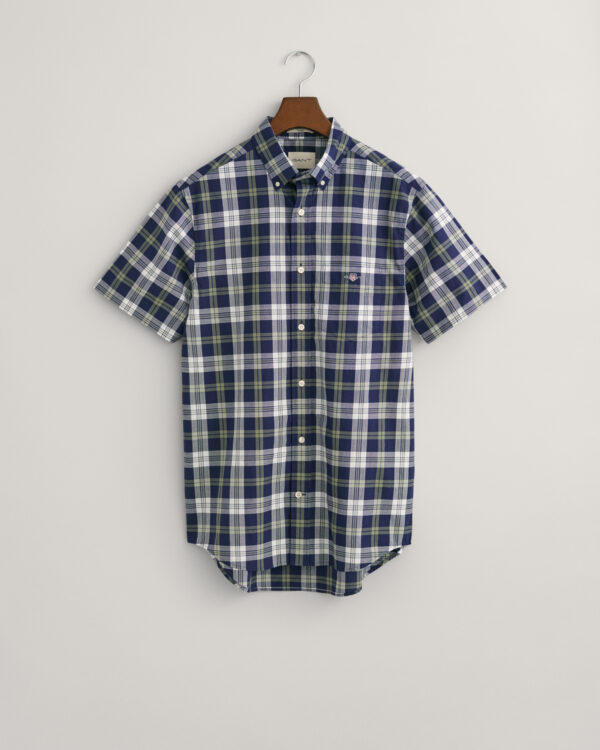 Gant kauluspaita Reg Poplin check ss shirt - Image 3