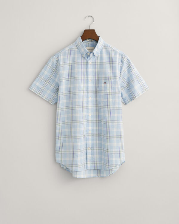 Gant Reg Poplin check ss shirt - Image 3