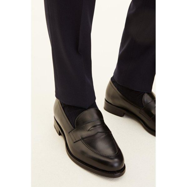 Oscar Jacobson denz trousers tummansininen puvunhousu - Image 4