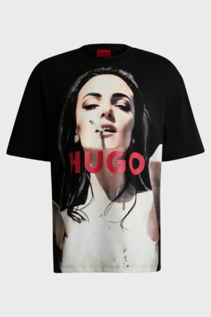 HUGO printti t-paita Duwelie musta