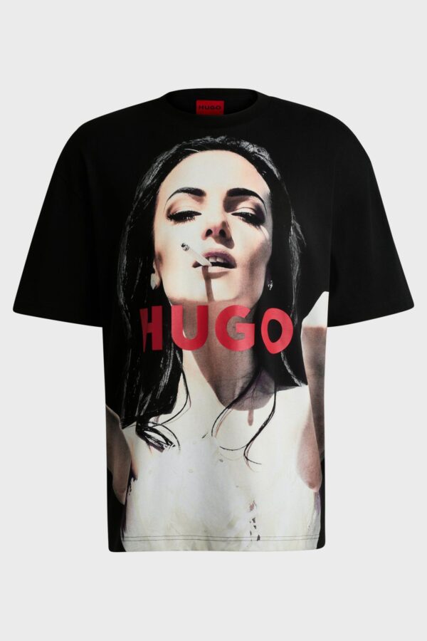 HUGO printti t-paita Duwelie musta