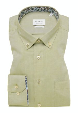 ETERNA kauluspaita modernfit vihreä