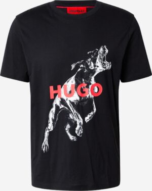 HUGO printti t-paita Deyladec musta