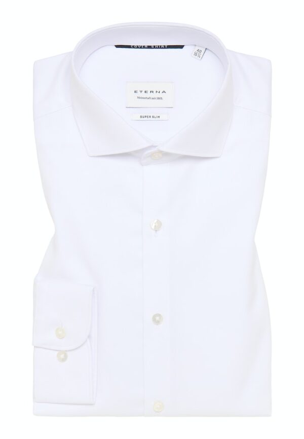 Valkoinen extra slim-fit kauluspaita ETERNA - Image 4