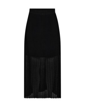 Musta nilkkamittainen neulehame Mos Mosh Hopi Plain Knit