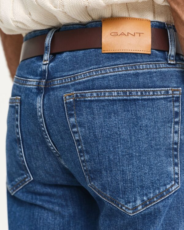 Regular fit farkku GANT Stretch washed blue - Image 3