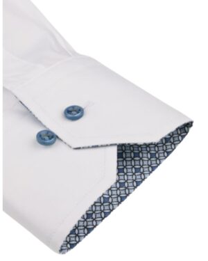 Valkoinen kauluspaita slim-fit Stenströms