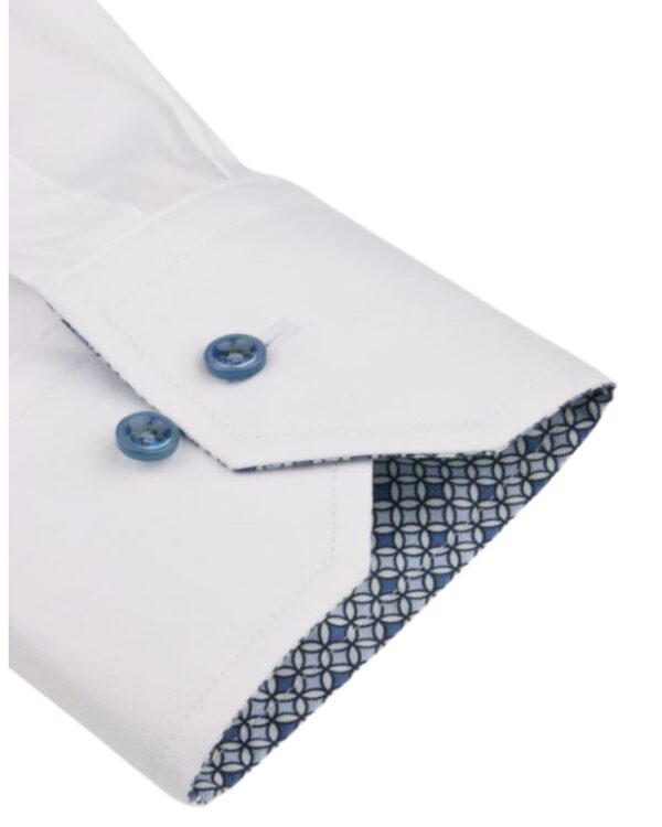 Valkoinen kauluspaita slim-fit Stenströms - Image 2