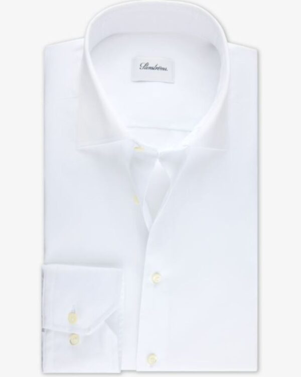 Valkoinen kauluspaita slim-fit Stenströms