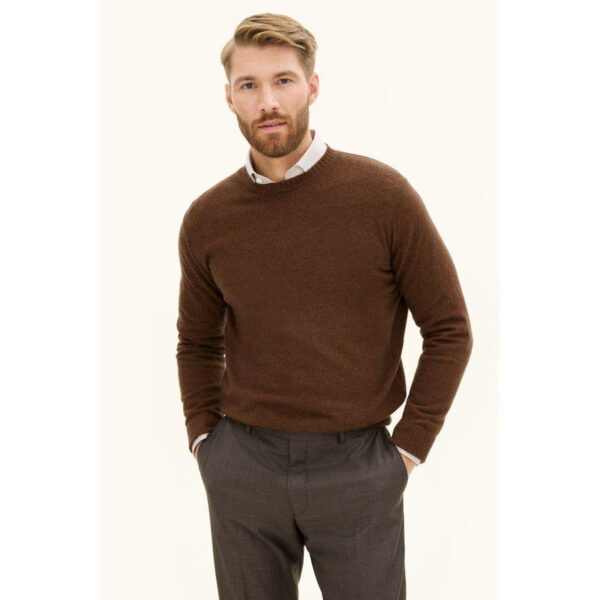 Oscar Jacobson 'Valter Roundneck' ruskea