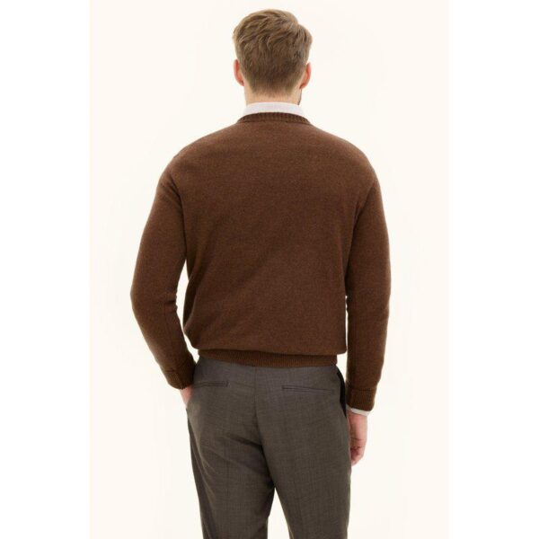 Oscar Jacobson 'Valter Roundneck' ruskea - Image 2