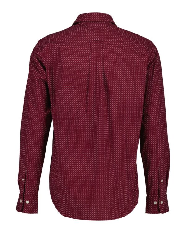GANT Reg micro print shirt 604 blumped red - Image 2