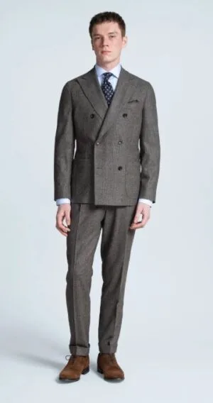 TURO villapuku Jacob/hanko Glencheck ruskea