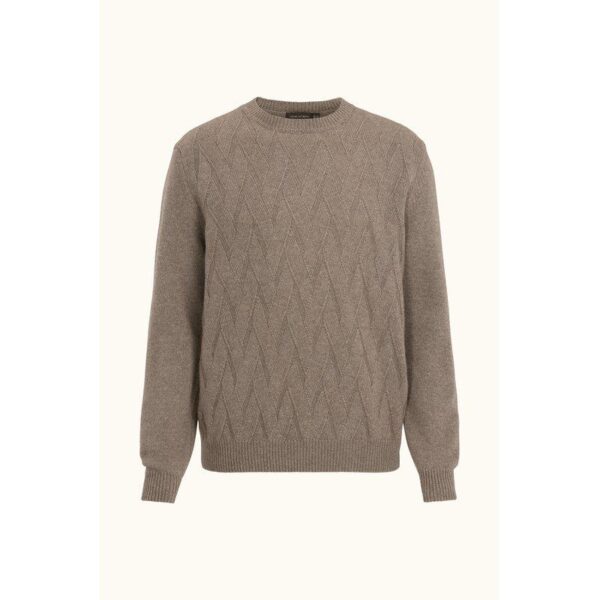 Oscar Jacobson Aston Roundneck' ruskea